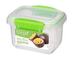 Sistema Vorratsdose 400 ml, Plastik, Transparent/grün, 11.5 x 9 x 8 cm