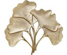 Kare Design Wandschmuck Ginkgo Gold Klein, Gold Farbenes Accessoire für die Wand in der Farbe Gold, edler Wandschmuck in Ginkgo Form (H/B/T) 36 38 2