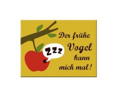 Nostalgic-Art 14249 Smile Der frÃ¼he Vogel kann mich mal Magnet, 8 x 6 cm