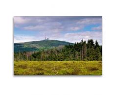 Calvendo Premium Textil-Leinwand 120 cm x 80 cm quer Brocken | Wandbild, Bild auf Keilrahmen, Fertigbild auf echter Leinwand, Leinwanddruck