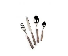 Excelsa Wood Besteckset, Edelstahl, 24-teilig braun