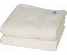 Schöner Wohnen Frottierset, Baumwolle, Offwhite, 100 x 50 cm, 2-Einheiten