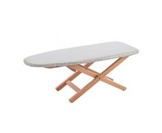 ARREDAMENTI ITALIA Bügelbrett MINISTYRO, Holz - Klappbar - Höhenverstellbar - Tragbar - Farbe: Naturlich AR-It il Cuore del Legno