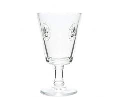 La Rochere 6 x 5104 Wasserglas mit französischer Lilie, 240 ml, transparent