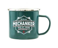 History & Heraldry Echter Kerl Emaille Becher, Mechaniker, Mehrfarbig