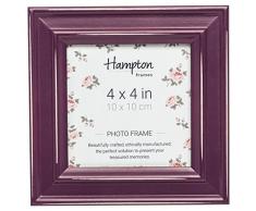 Hampton Frames Bilderrahmen, Holz, aubergine, 4x4 (10x10cm)
