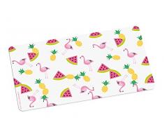 infinite by GEDA LABELS (INFKH) Flamingo_BRETTCHEN_Früchte Frühstücksbrett Melamin, Mehrfarbig, 23,5 x 14 x 0.5 cm