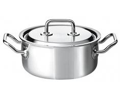 Spring Topf, Edelstahl, Silber, 18 cm, 2-Einheiten