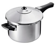 KUHN RIKON 3342 Schnellkochtopf / Dampfkochtopf Duromatic Inox Stielmodell, Edelstahl, induktion, 5 Liter, 22 cm