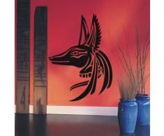 INDIGOS WG30419-90 Wandtattoo w419 Anubis Ãgypten RÃ¤chter Wandaufkleber 120 x 88 cm, silber
