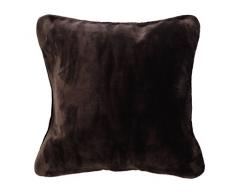 Gözze Premium Cashmere Kissenbezug, Polyester, Schoko, 50 x 50 x 5 cm, 2-Einheiten
