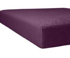 Kneer Spannbettlaken, Baumwoll-Mischgewebe, brombeer, 180 x 200 cm