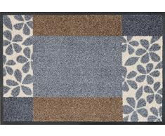 Wash + Dry Fußmatte, Polyester, Grau, 40 x 60 cm