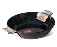 Garcima 5020003 Bratpfanne mit Griffen emailliert 45 cm Schwarz