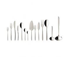 Villeroy & Boch SoftWave Tafelbesteck für bis zu 12 Personen, 113-teilig, Edelstahl