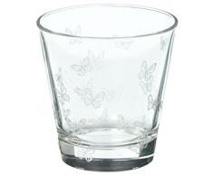 Sagaform Butterfly Glass Trinkglas, Glas, Klar, 20 cl