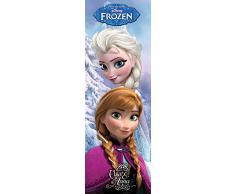 empireposter - Frozen - Portrait - Anna & Elsa - Größe (cm), ca. 53x158 - Türposter, NEU -