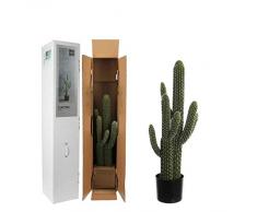 Mica Decorations Kunstflanze Kaktus grün im Topf - Höhe 83 cm Ø 35 cm