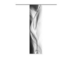Home Fashion 87313-703 Schiebevorhang Digitaldruck Halifax, Deko, 245 x 60 cm, grau