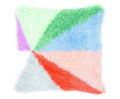 Vervaco PN-0175301 Knüpfkissen Abstrakt Knüpfpackung, Baumwolle, mehrfarbig, 40 x 40 cm / 16 x 16