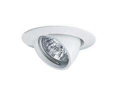 Paulmann 98773 Einbauleuchte Premium Line 51 mm Weiß kippbar Einbaulampe max. 1x50W Einbaulicht Niedervolt 12V Spot GU5,3 Deckeneinbau Einbaustrahler, Aluminium, GU5.3