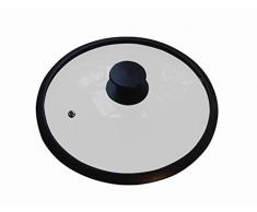 Karl Krüger Glasdeckel, Kochtopfdeckel, Topfdeckel mit Silikonrand, Ø 16 cm