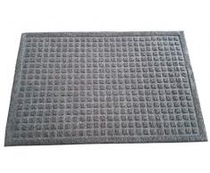 oKu-Tex Moby Design Fußmatte, Schmutzfangmatte,Relief, für außen und innen, rutschfest & robust, Anthrazit, 50 x 80 cm