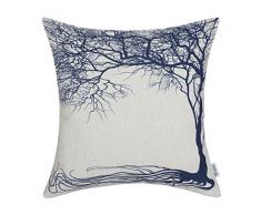 CaliTime Kissenbezüge, Kissenhülle 1 Stück Kissen Werfen Kissen Abdeckungen Fälle Schutz Muscheln zum Couch Sofa Schlafzimmer Zuhause Weihnachten Dekor (50cm x 50cm)