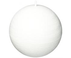 AMABIENTE - Designcandles Weiss Designcandles Melo_12 Kugelkerze, Pflanzenwachs, 12 x 12 x 12 cm, 4-Einheiten