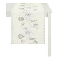 APELT Läufer, Polyester, Hellgrau, 48 x 140 x 0.5 cm