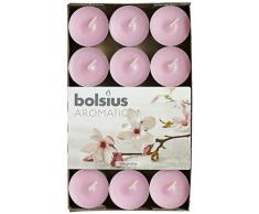 Aromatischen Magnolia Duft Teelicht, Paraffin Wax, Rosa, 30 Stück