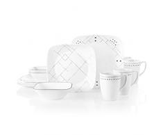 Corelle 3663 Raya Chips & bruchfestes Tafelservice 16-teilig Vitrelle Glas
