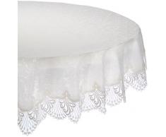 Plauener Spitze by Modespitze 3086E_14_180 Tischdecke Nizza E, Größe 180 cm, rund