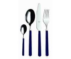 Mepra 10C622024 Besteckgarnitur, Design Millenium, Kobalt, 24 Stück