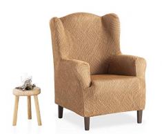 Bartali Stretch Husse für Ohrensessel Aitana - Farbe Beige - 1 Sitzer (von 70 bis 110 cm)
