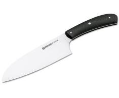 Böker 131477 Pure CPM Santoku Kochmesser, Stahl, schwarz