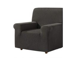 Zebra Textil Elastische Sofa-Husse Beta Größe 1 Sitzer (Von 70 bis 100 cm), Farbe Grau (Mehrere Farben verfügbar)
