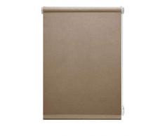 GARDINIA EASYFIX Rollo Napoli zum Klemmen oder Kleben, Tageslicht-Rollo, Blickdicht, Alle Montage-Teile inklusive, Braun, 45 x 150 cm (BxH)