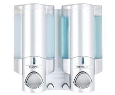 Better Living Aviva Seifenspender für 1 Flasche, Satin Silver 2-Chamber Satin-Silberfarben