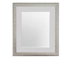 FRAMES BY POST Glitz Bilderrahmen mit hellgrauem Passepartout, Kunststoffglas, 50,8 x 40,6 cm, Champagnerfarben