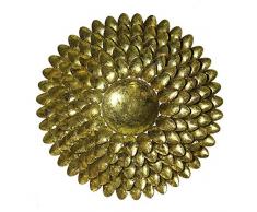 Regal Art & Gift Botanische rustikale Blumen-Wanddekoration, 76,2 cm, Gänseblümchen-Design, goldfarben