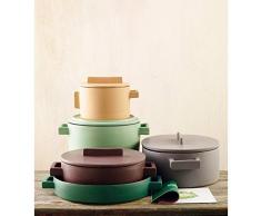 Sambonet Kasserolle oval 29 cm Terracotta Olivgrün Terra.Cotto Kasserolle (Keramik)