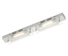 Briloner Leuchten Badleuchte, Wandleuchte, Deckenleuchte, 2 x LED 6 W, chrom 2293-028