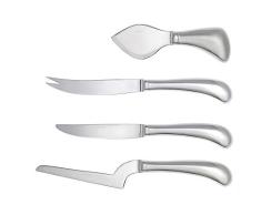 Sambonet 52550C91 Living Käsemesser 4-teiliges Set, Edelstahl 18 x 10 cm