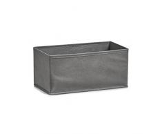 Zeller Aufbewahrungsbox, Grau, ca. 14 x 28 x 13 cm