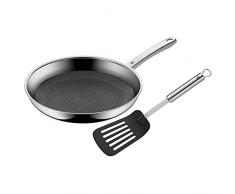WMF Profi Resist Bratpfanne, 28 cm, mit Wender, Mehrschichtmaterial beschichtet, Wabenstruktur, Induktionsgeeignet, backofengeeignet
