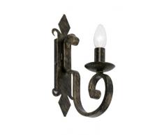 Oaks Lighting 1-flammige Wandleuchte Carlisle, gebürstetes Gold/schwarz