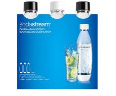 sodastream 3 Flaschen für Wassersprudler Wasser, 1 Liter, Typ Fuse, kompatibel mit Modellen Trinkwassersprudler Source, Play, Power, Spirit
