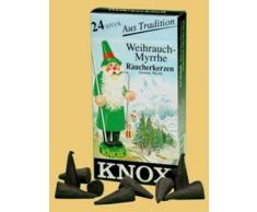 KWO 60035 - Räucherkerzen, Weihrauch-Myrrhe, Knox, 24 Stück