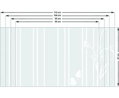 Graz Design 990023_80x57 Sichtschutzdekor Duschtür Dusche Milchglasfolie für Badezimmer Schmetterlinge (GröÃe=80x57cm)